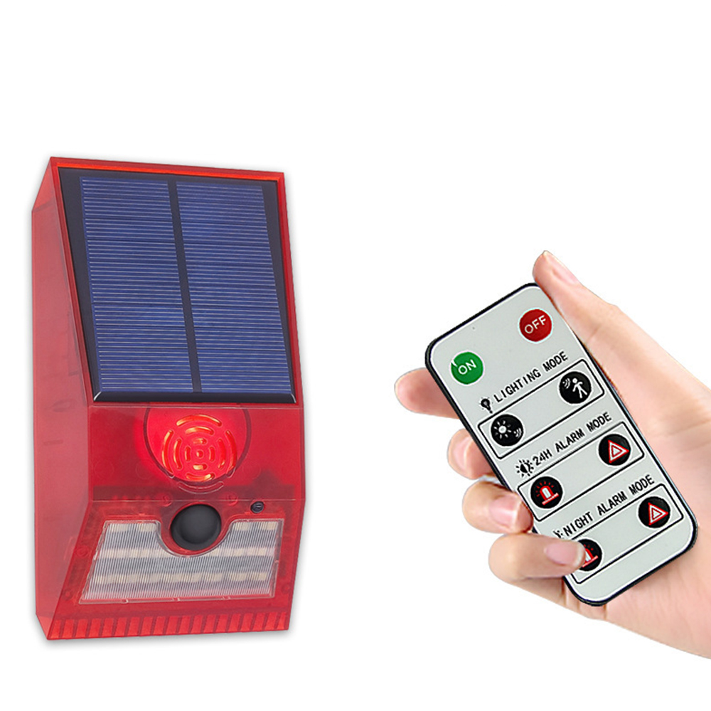 Outdoor Lighting With Motion Sensor - ضوء إنذار شمسي متعدد الوظائف مع