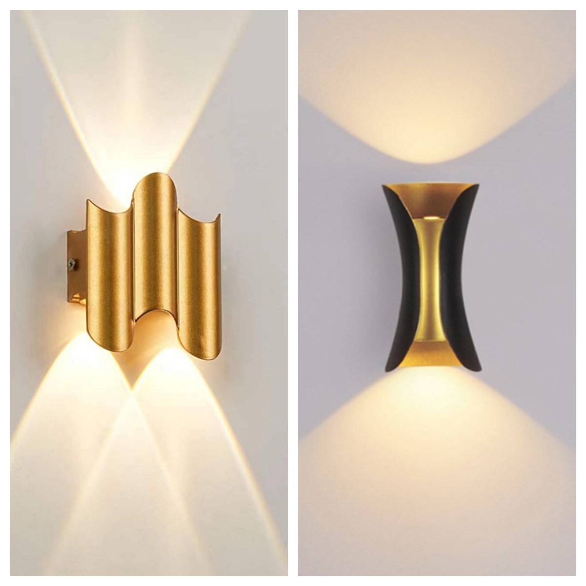 Outdoor Lighting Amazon - الألومنيوم الذهبي الجسم وحدة إضاءة LED