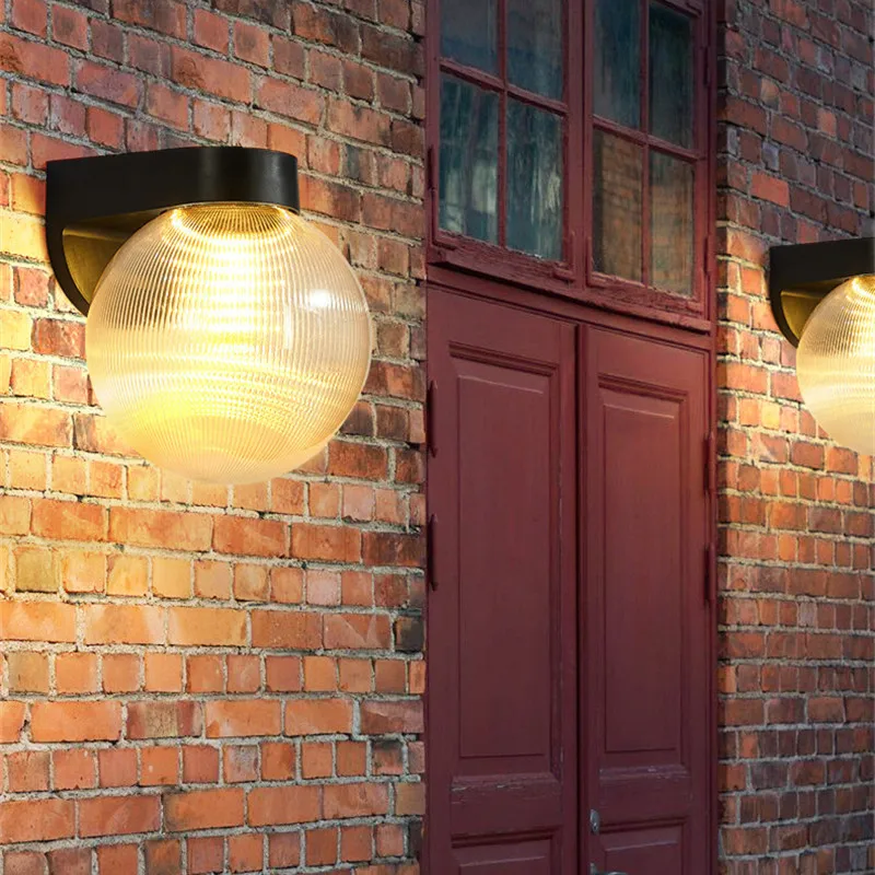 Outdoor Lighting Amazon - مصباح جداري كروي خارجي IP65 مقاوم