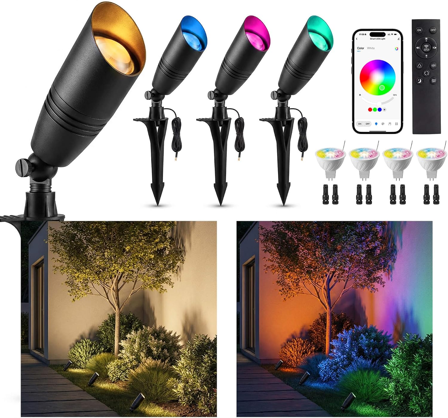 Outdoor Lighting Controller - أضواء خارجية منخفضة الجهد RGBCW للمناظر