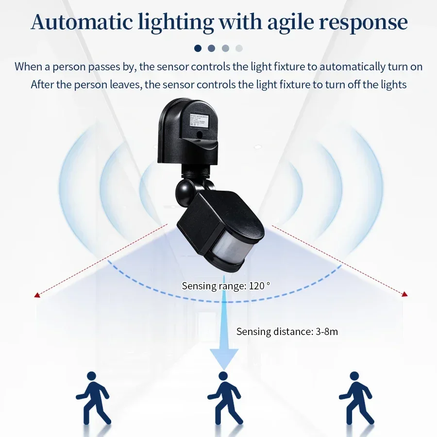 110-240 فولت PIR محس حركة 12 ف - مراجعة Outdoor Lighting With Motion Sensor وسعره