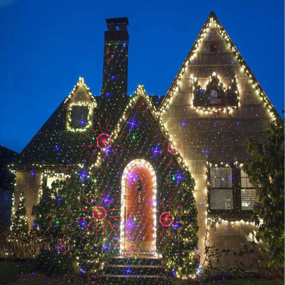 عيد الميلاد ضوء الليزر في الهو - مراجعة Outdoor Lighting For Front Of House وسعره