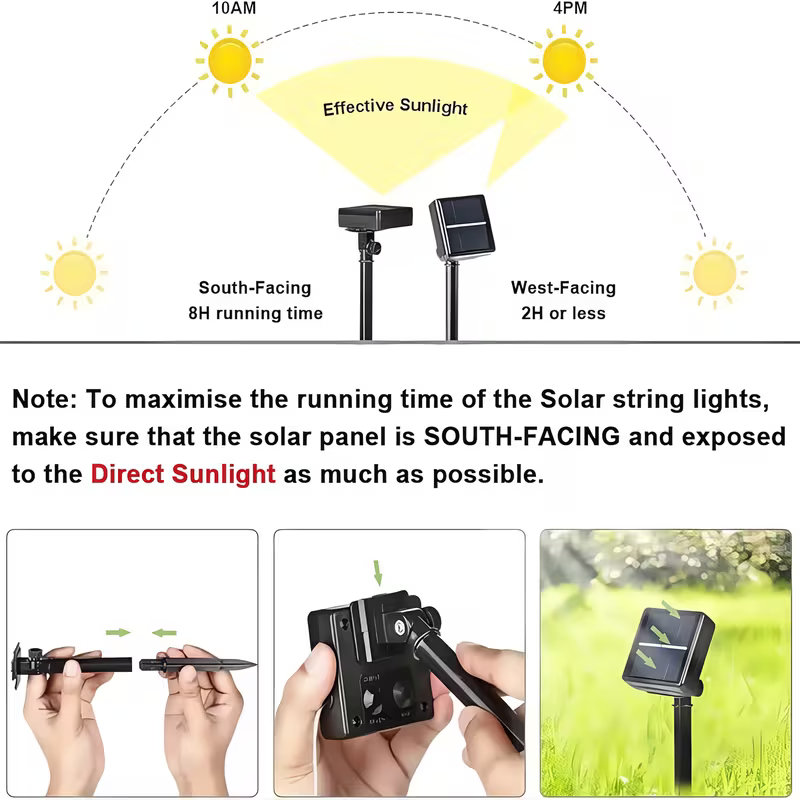 أضواء شمسية خارجية LED للزينة، - مراجعة Solar Fairy String وسعره