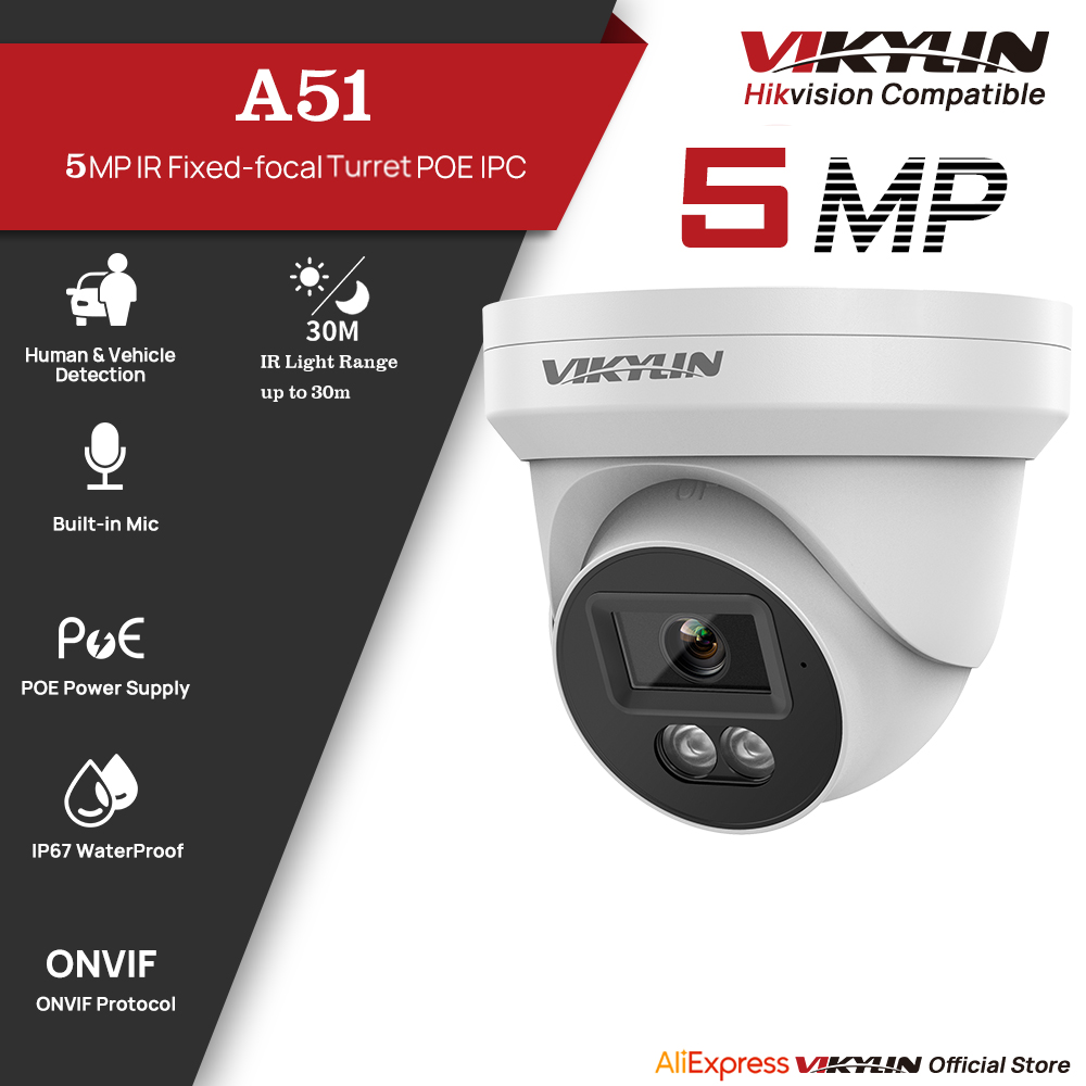 كاميرا أمان IP من VIKYLIN بدقة - مراجعة Outdoor Lighting Mains Powered وسعره