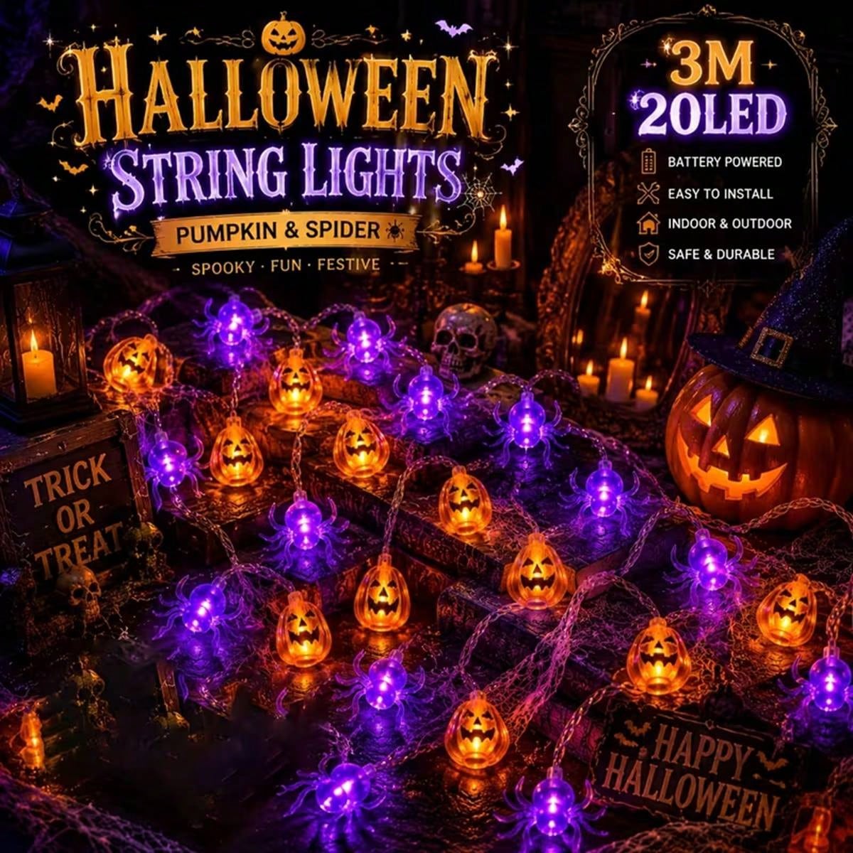 قطعة واحدة من أضواء الهالوين ع - مراجعة Outdoor Lighting For Front Of House وسعره
