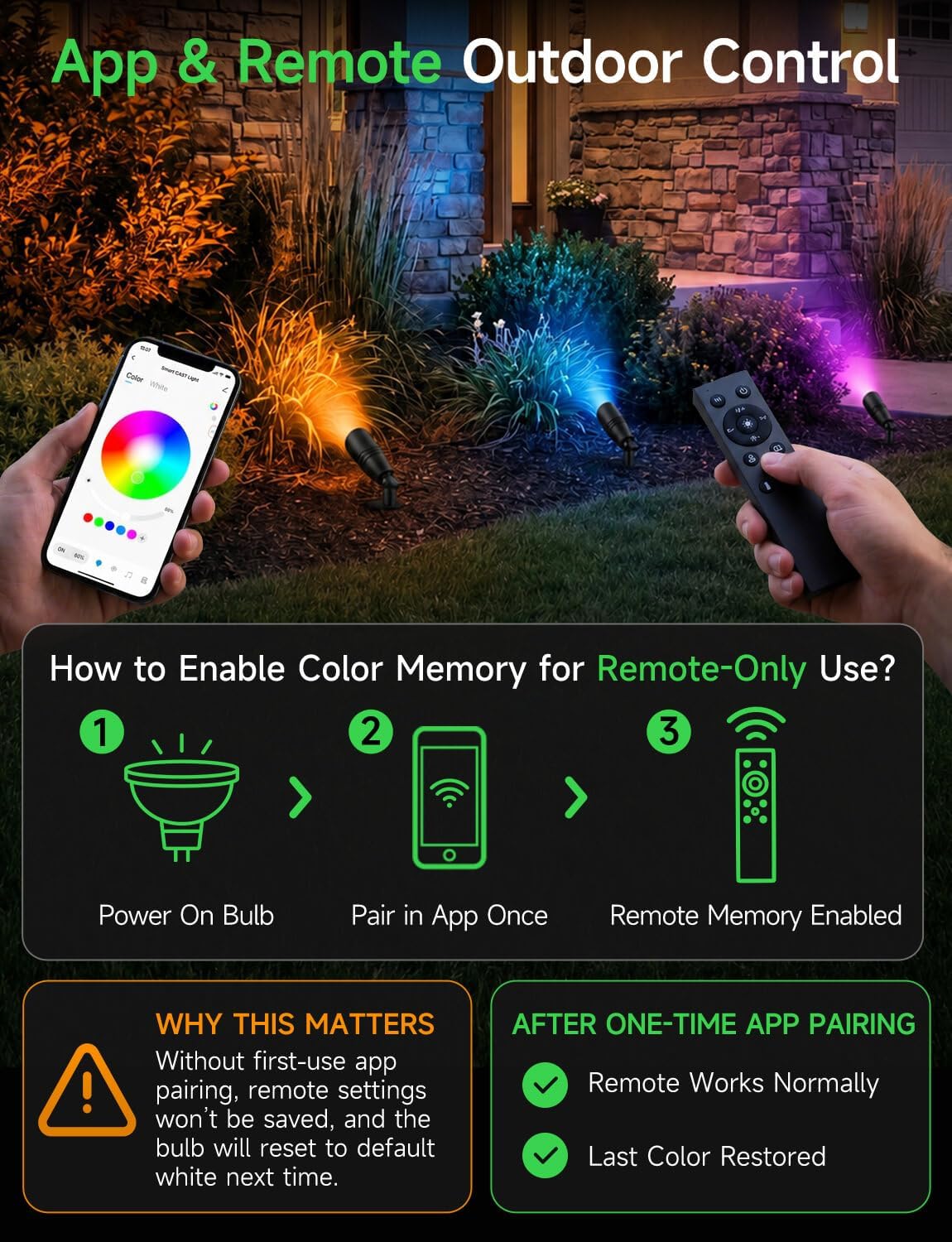 أضواء خارجية منخفضة الجهد RGBC - مراجعة Outdoor Lighting Controller وسعره
