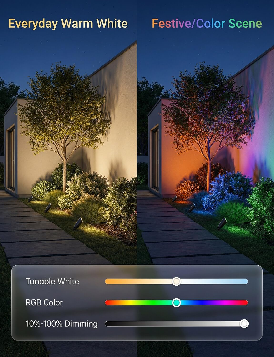أضواء خارجية منخفضة الجهد RGBC - مراجعة Outdoor Lighting Controller وسعره