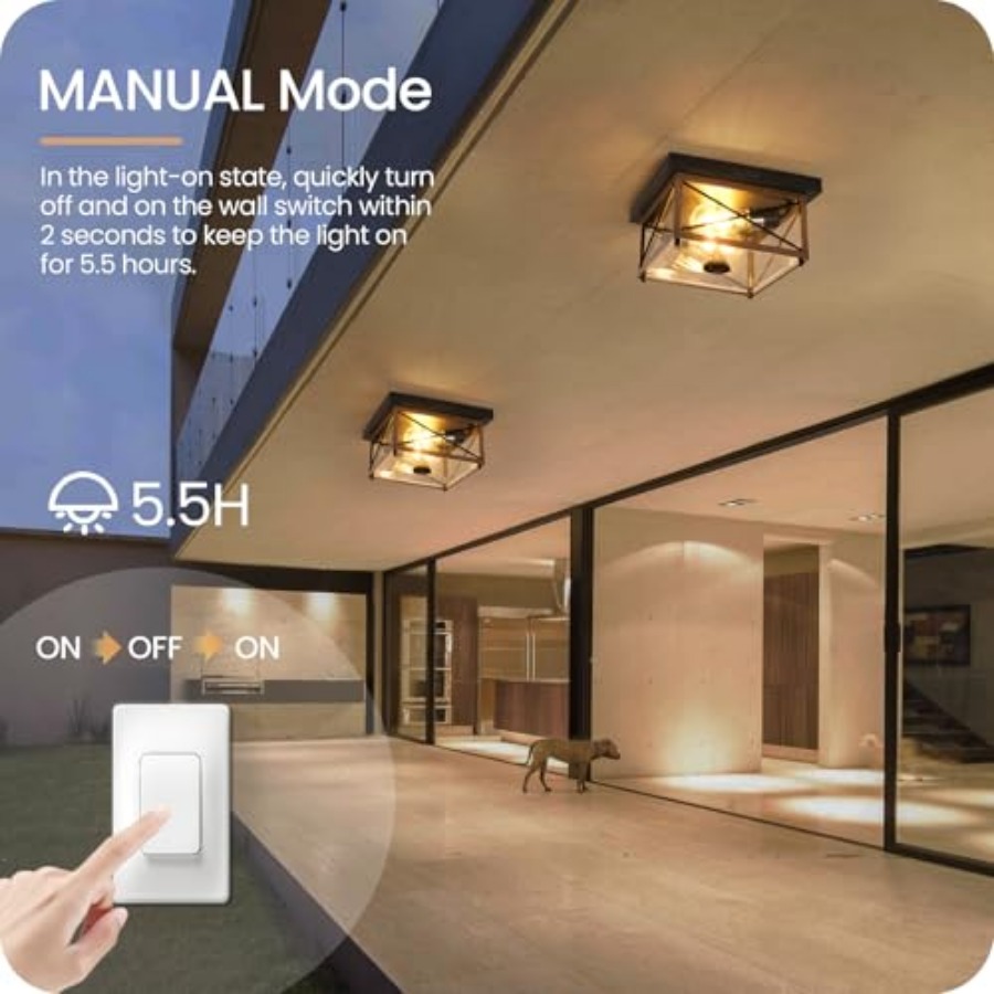 مصباح سقف خارجي مع مستشعر حركة - مراجعة Outdoor Lighting With Motion Sensor وسعره