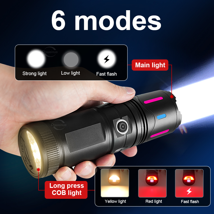 مصباح يدوي LED عالي الطاقة 180 - مراجعة Outdoor Lighting Mains Powered وسعره