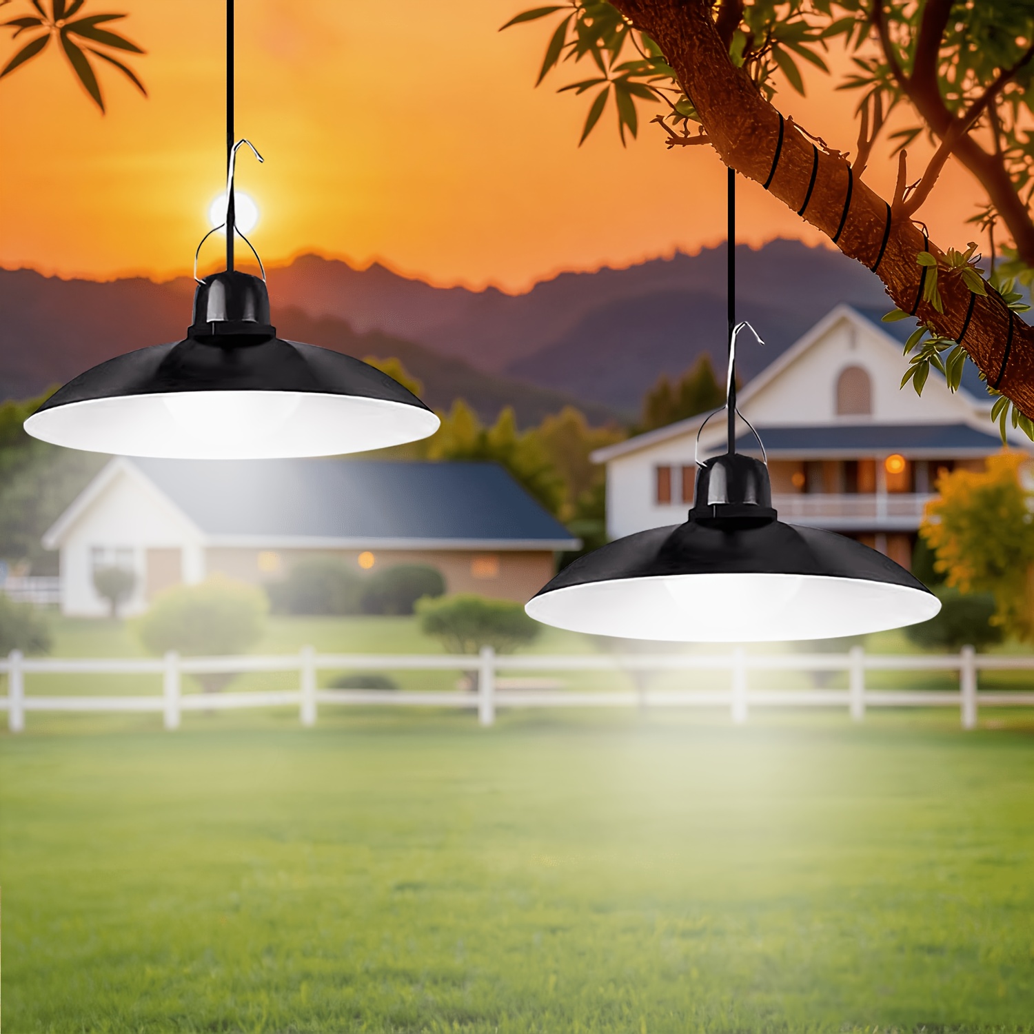 مصباح معلق شمسي LED للاستخدام  - مراجعة Outdoor Lighting Modern وسعره