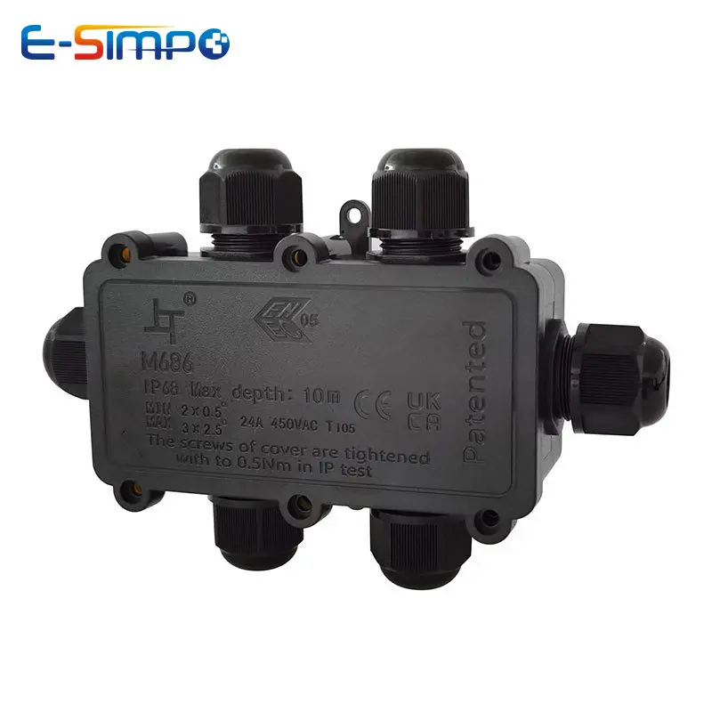 6Way 1IN5Out IP68 تحت الماء سل - مراجعة Outdoor Lighting Junction وسعره