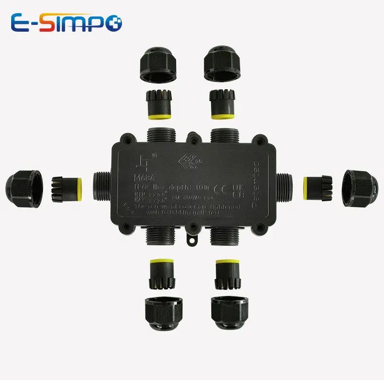 6Way 1IN5Out IP68 تحت الماء سل - مراجعة Outdoor Lighting Junction وسعره