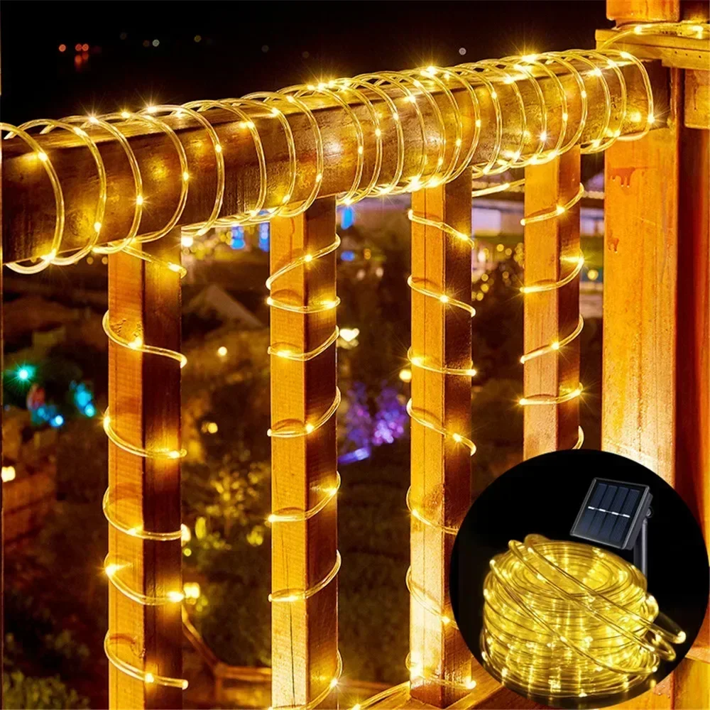 أضواء حبل شمسية خارجية زرقاء L - مراجعة Solar Fairy String وسعره