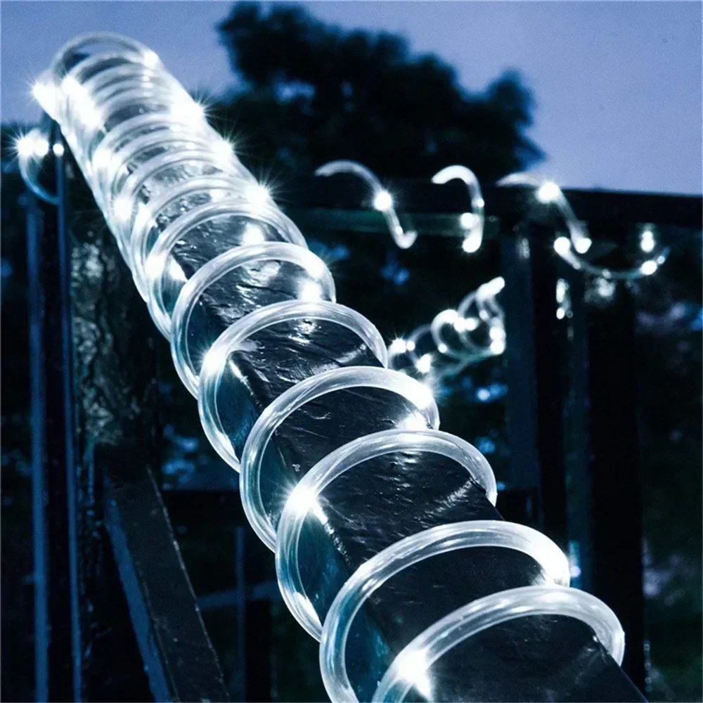 أضواء حبل شمسية خارجية زرقاء L - مراجعة Solar Fairy String وسعره