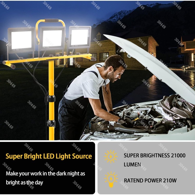 مصباح عمل LED، كشاف إضاءة محمو - مراجعة Outdoor Lighting Mains Powered وسعره