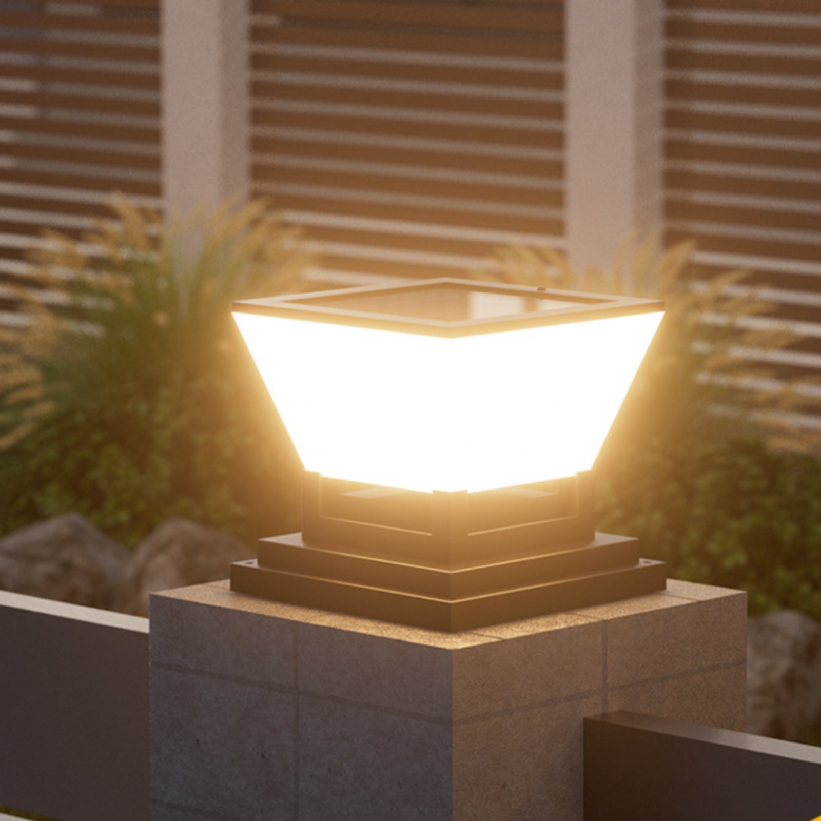 مصباح شمسي للأعمدة مقاوم للماء - مراجعة Outdoor Lighting Modern وسعره